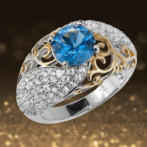 Daniel Steiger Blue Blush Vine Ring