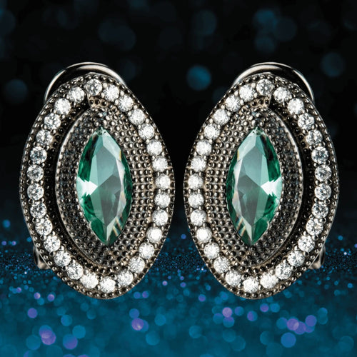 Daniel Steiger Black Orchid Earrings