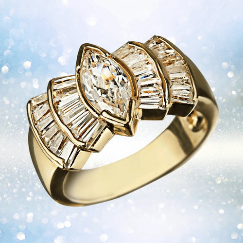 Daniel Steiger Deco Fan Ring