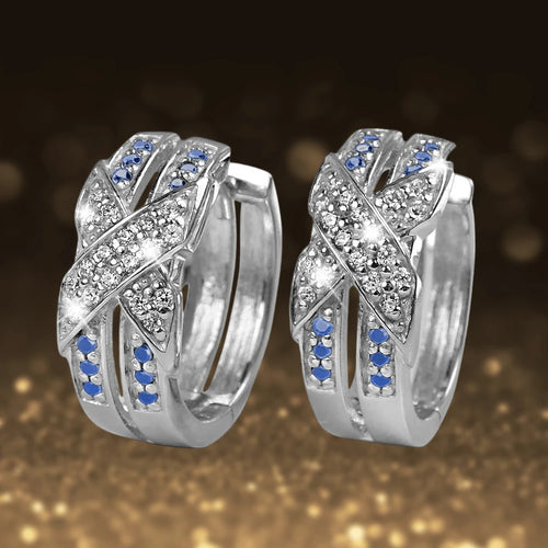 Daniel Steiger Embrace Rhodium Earrings