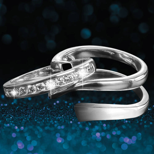 Daniel Steiger Twister Rhodium Ring