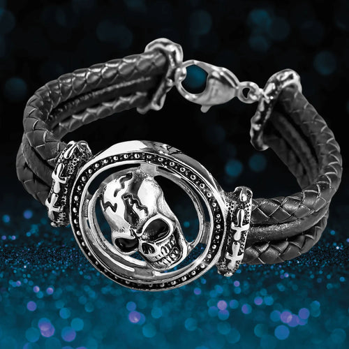 Daniel Steiger Skull Arena Steel Bracelet