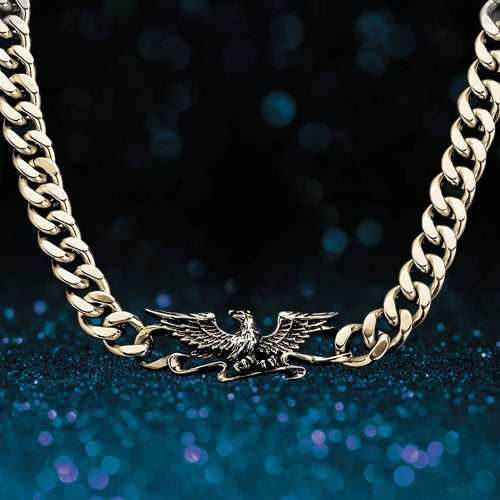 Daniel Steiger Patriot Eagle Gold Necklace