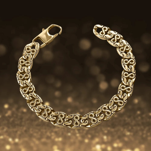 Daniel Steiger Samson Gold Steel Bracelet