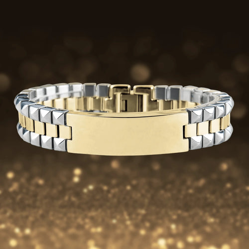 Daniel Steiger Winslow Two-Tone ID Bracelet
