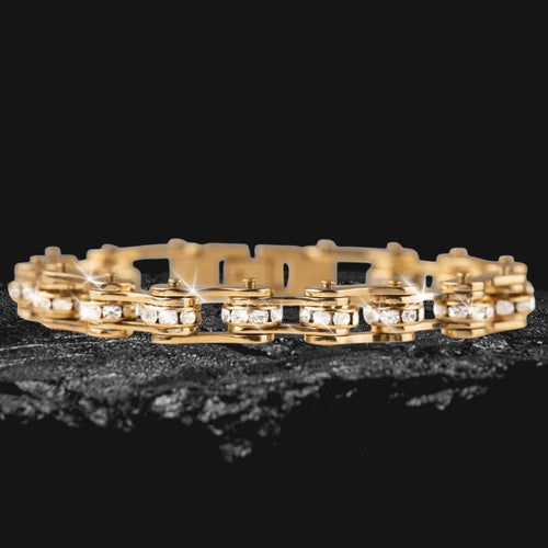 Daniel Steiger Crystal Bikechain Bracelet