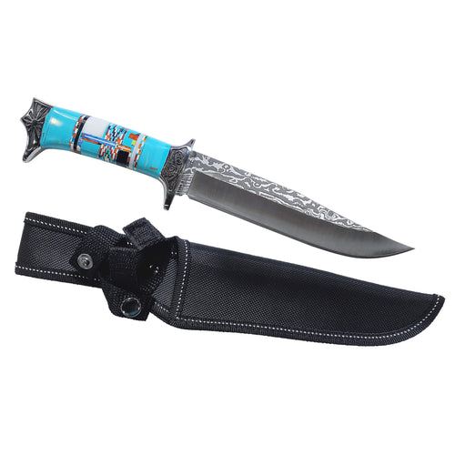 Daniel Steiger Turquoise Mosaic Knife