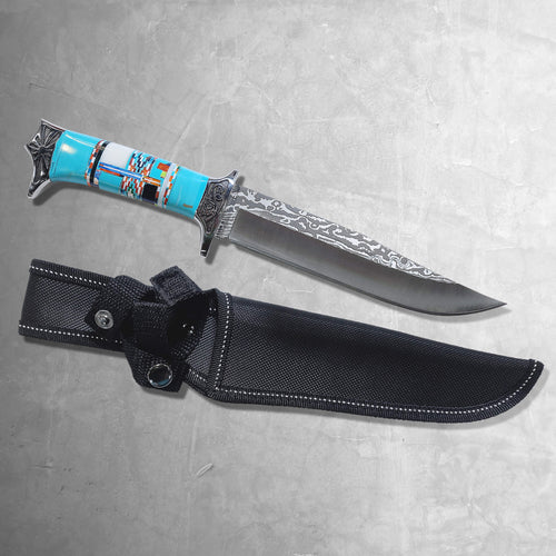 Daniel Steiger Turquoise Mosaic Knife