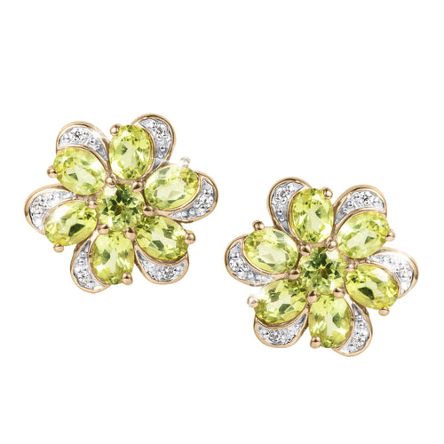 Daniel Steiger Flora Peridot Earrings