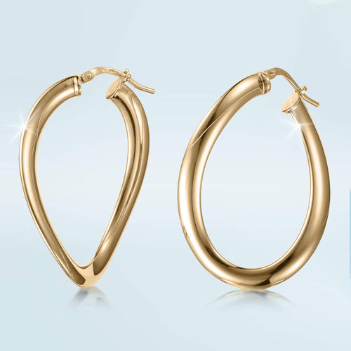 Daniel Steiger Golden Waves Wavy Earrings