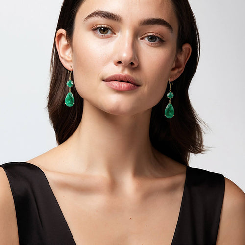 Daniel Steiger Esmeralda Drop Earrings