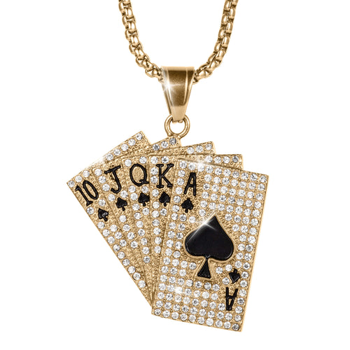 Daniel Steiger Royal Flush Pendant