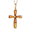 Amber Spirit Cross Pendant