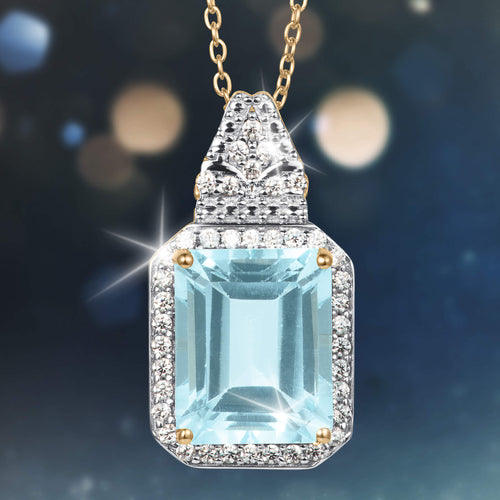 Daniel Steiger Zelda Blue Topaz Pendant