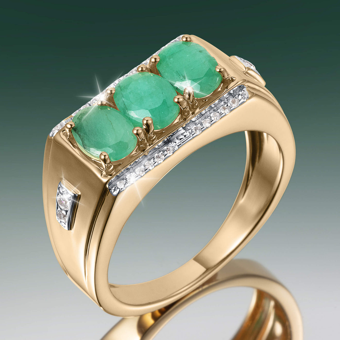 Daniel Steiger Apex Emerald Men's Ring