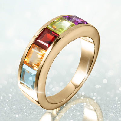 Daniel Steiger Radiant Rainbow Ladies Ring