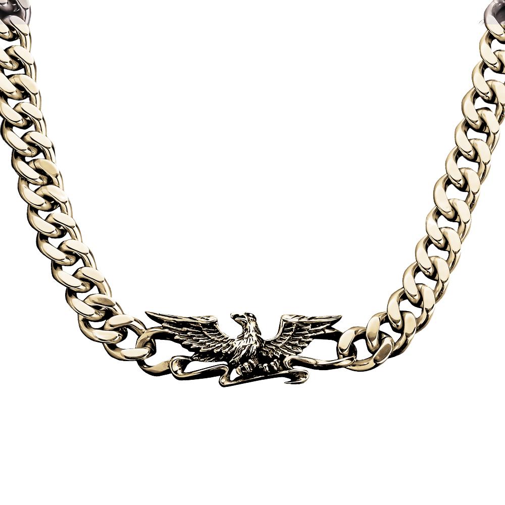 Daniel Steiger Patriot Eagle Gold Necklace