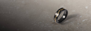 22K Gold Leaf Men's Ring