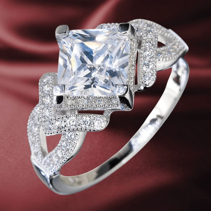 Readium Ring Palermo Rhodium Ring | Timepieces International