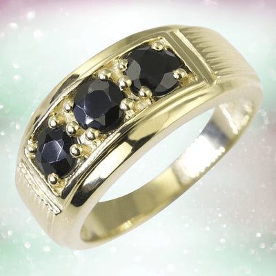Tuxedo Blue Sapphire Ring