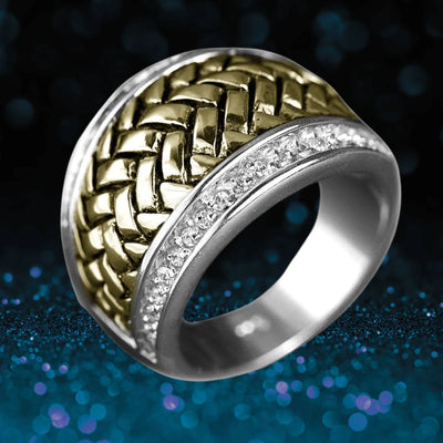 Daniel Steiger Men's Basket Weave Ring