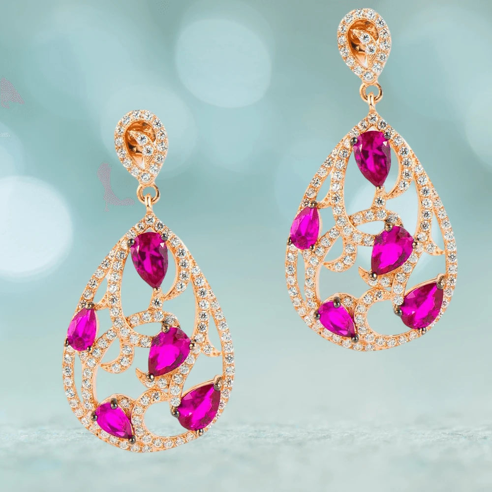 Daniel Steiger Cherry Pear Earrings
