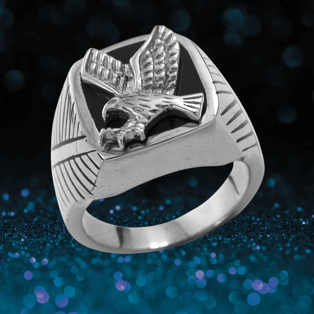 Daniel Steiger Steel Eagle Ring