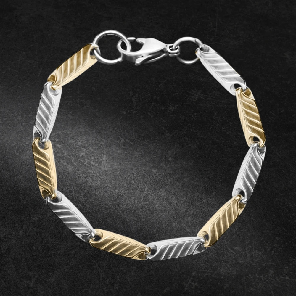 Daniel Steiger Chevron Steel Bracelet