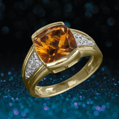 Daniel Steiger Madeira Citrine Men's Ring