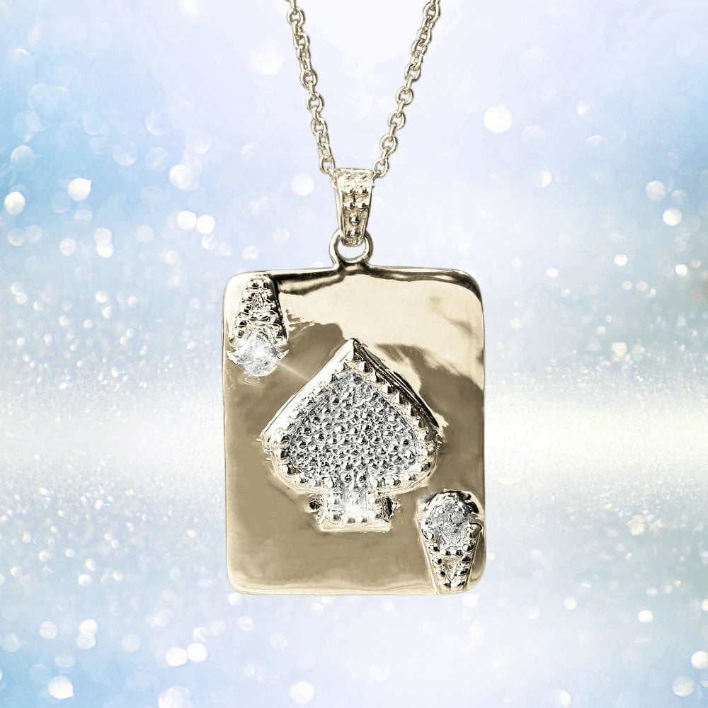 Daniel Steiger Diamond Ace Of Spades Pendant