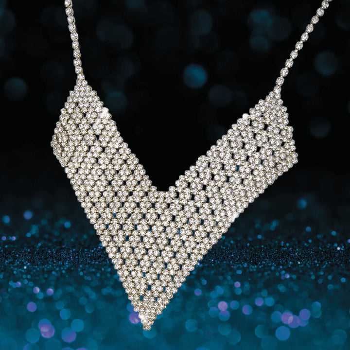 Daniel Steiger Glamorama Gold Statement Necklace