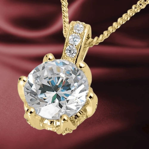 Gold Lotus Pendant