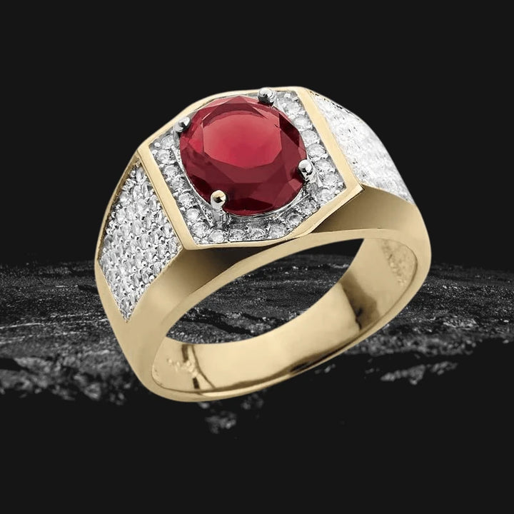 Red Ring Man Rialto Red Men's Ring | Timepieces International