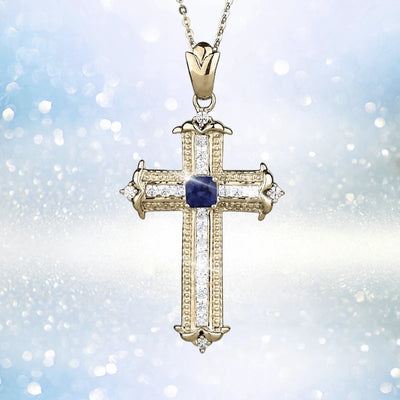 Daniel Steiger Sapphira Cross Pendant