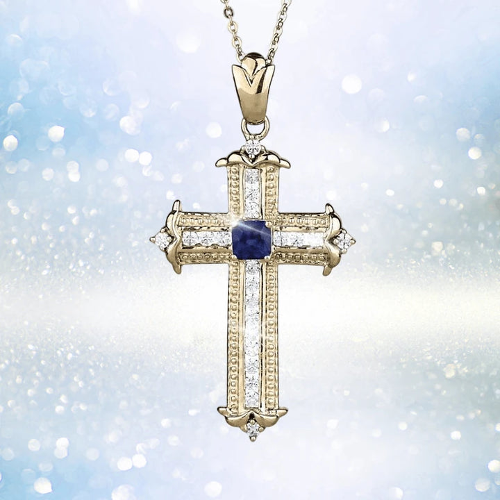 Daniel Steiger Sapphira Cross Pendant