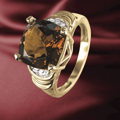 Daniel Steiger Cognac Quartz Ring