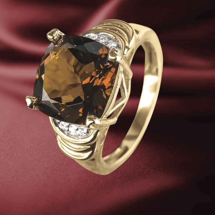 Daniel Steiger Cognac Quartz Ring