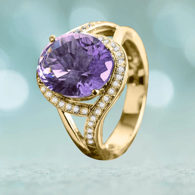 Daniel Steiger Ladies' Enrobed Amethyst Ring