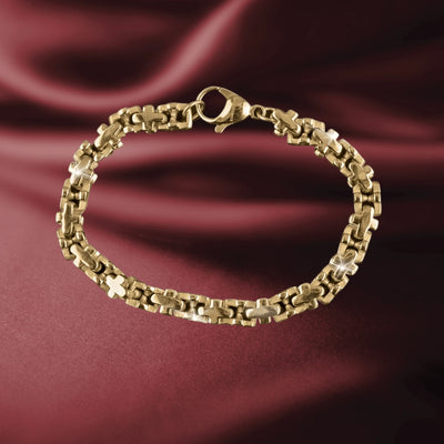 Daniel Steiger Stanford Men's Gold Bracelet