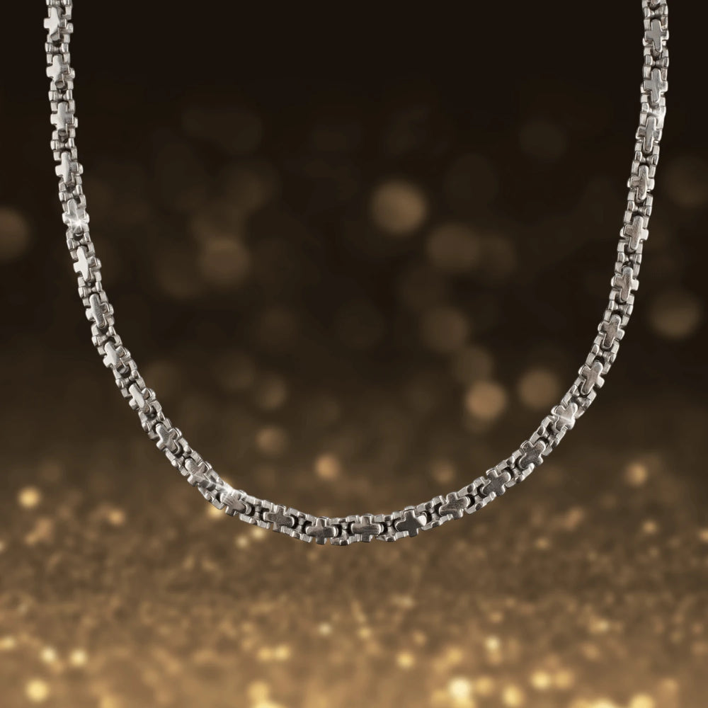 Daniel Steiger Stanford Men's Steel Necklace