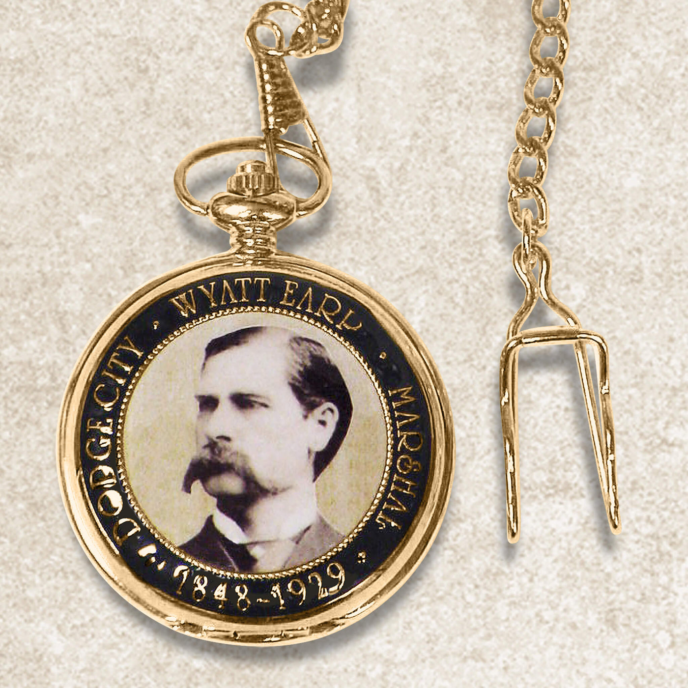 Western Legends Wyatt Earp Pocket Watch