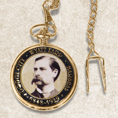 Western Legends Wyatt Earp Pocket Watch