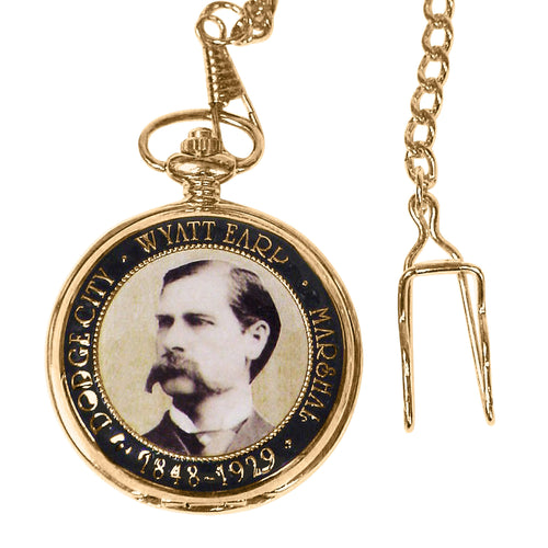 Western Legends Wyatt Earp Pocket Watch