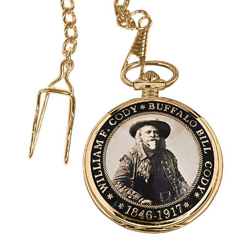Western Legends Buffalo Bill Pocket Watch