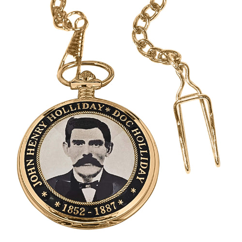 Western Legends Doc Holliday Pocket Watch
