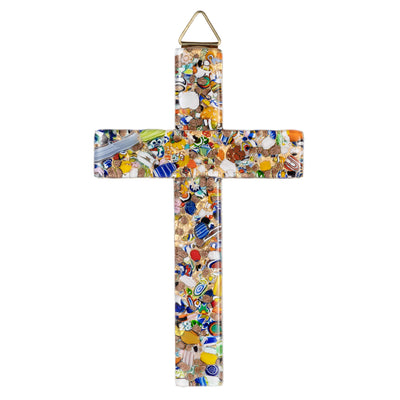 Divine Mosaic Cross Ornament