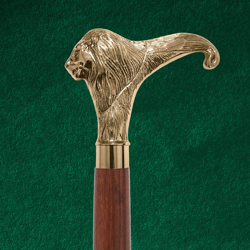 Lion Head Walking Cane