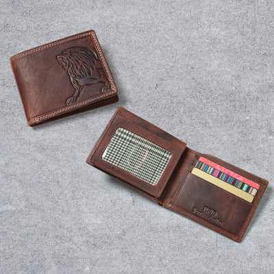 Lion Predator Leather Wallet