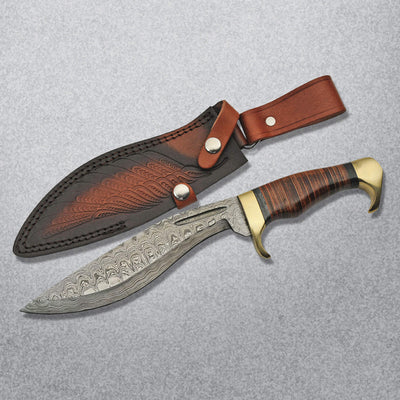 Daniel Steiger Damascus Kukri Knife