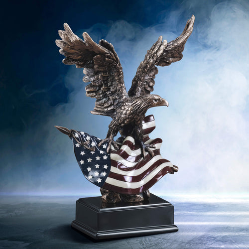 Guardian Of The Flag Statue With Background